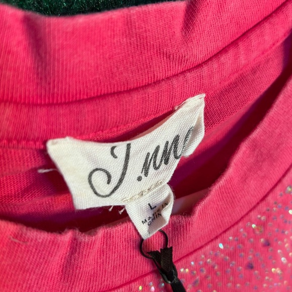 🌟SALE 100 NWT J. NNA Hot Pink Bejeweled Top - Picture 4 of 10